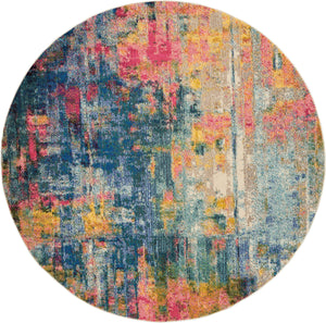 Celestial CES09 Blue Yellow Rug