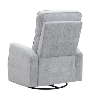 Tabor Swivel Gliding Recliner Gray Graphite