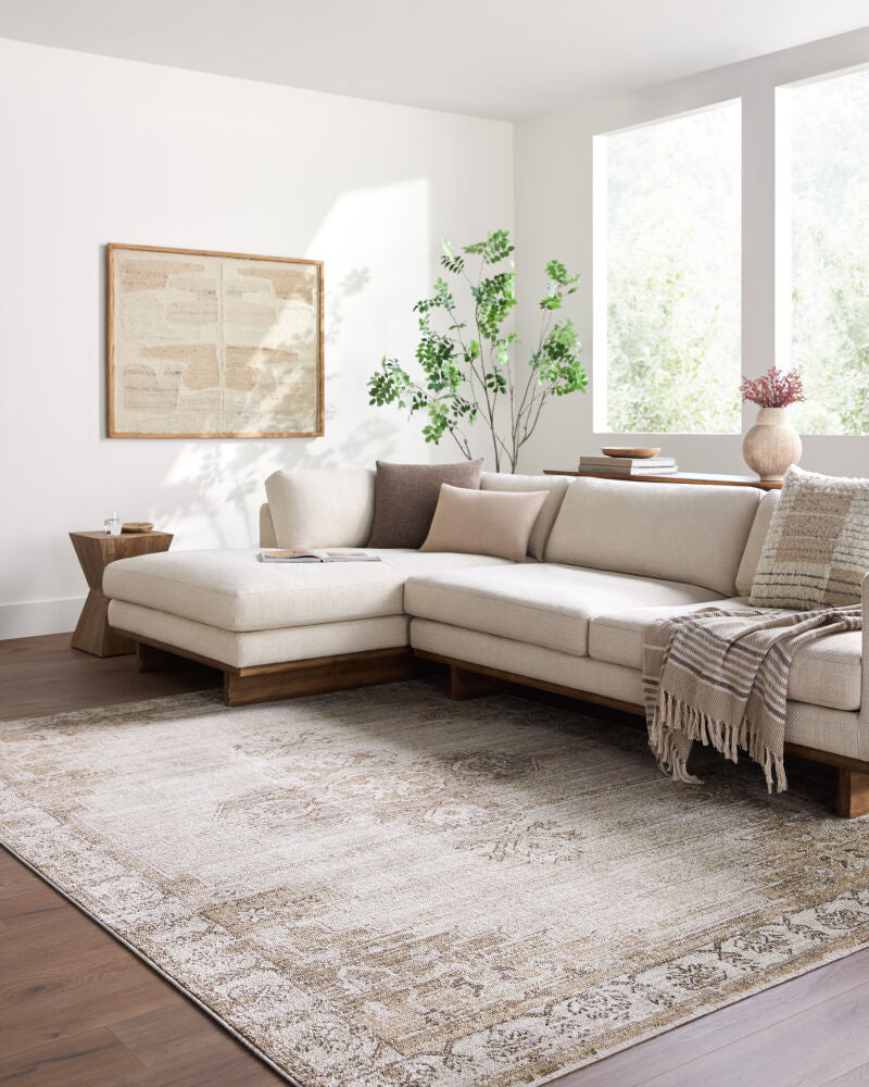 Fifth Avenue FIF-2304 Dark Brown / Light Gray Rug
