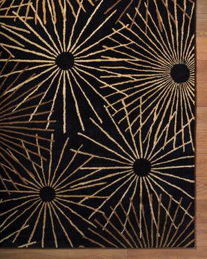 Forum FM-7090 Black / Dark Brown Rug