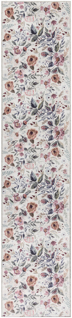 Nourison Washables NWB01 Ivory Pink Rug
