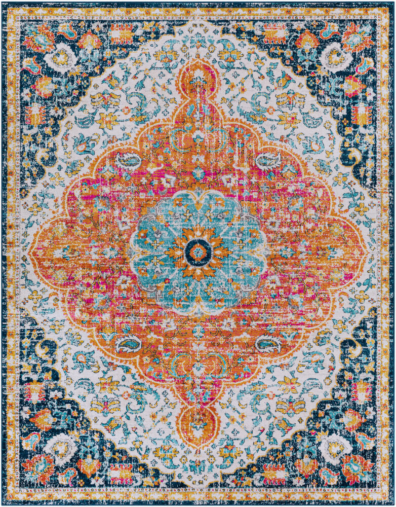 Floransa FSA-2347 Aqua / Cream Rug