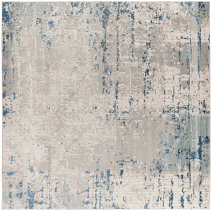 Quarry QUA01 Ivory Grey Blue Rug