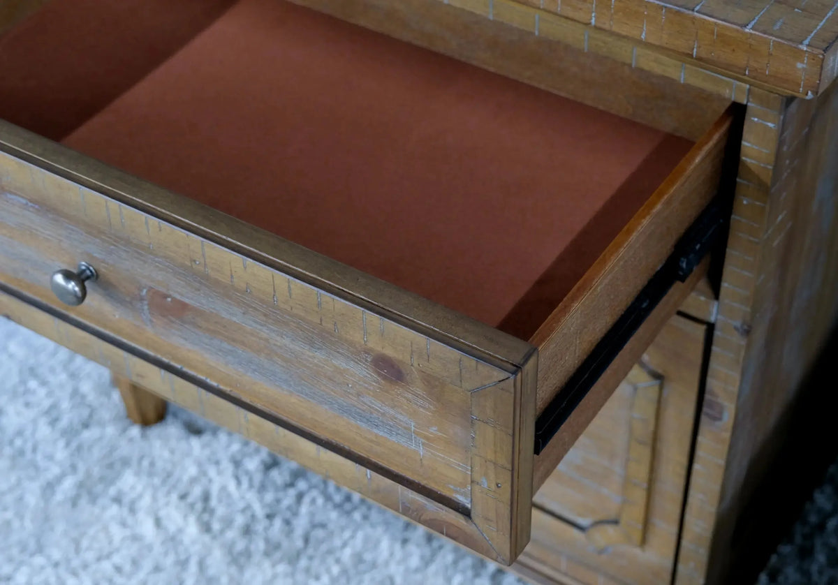 Interlude 2-Drawer Nightstand Sandstone Buff
