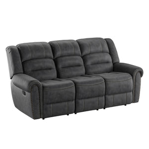 Baldwin Reclining Sofa Slate Gray