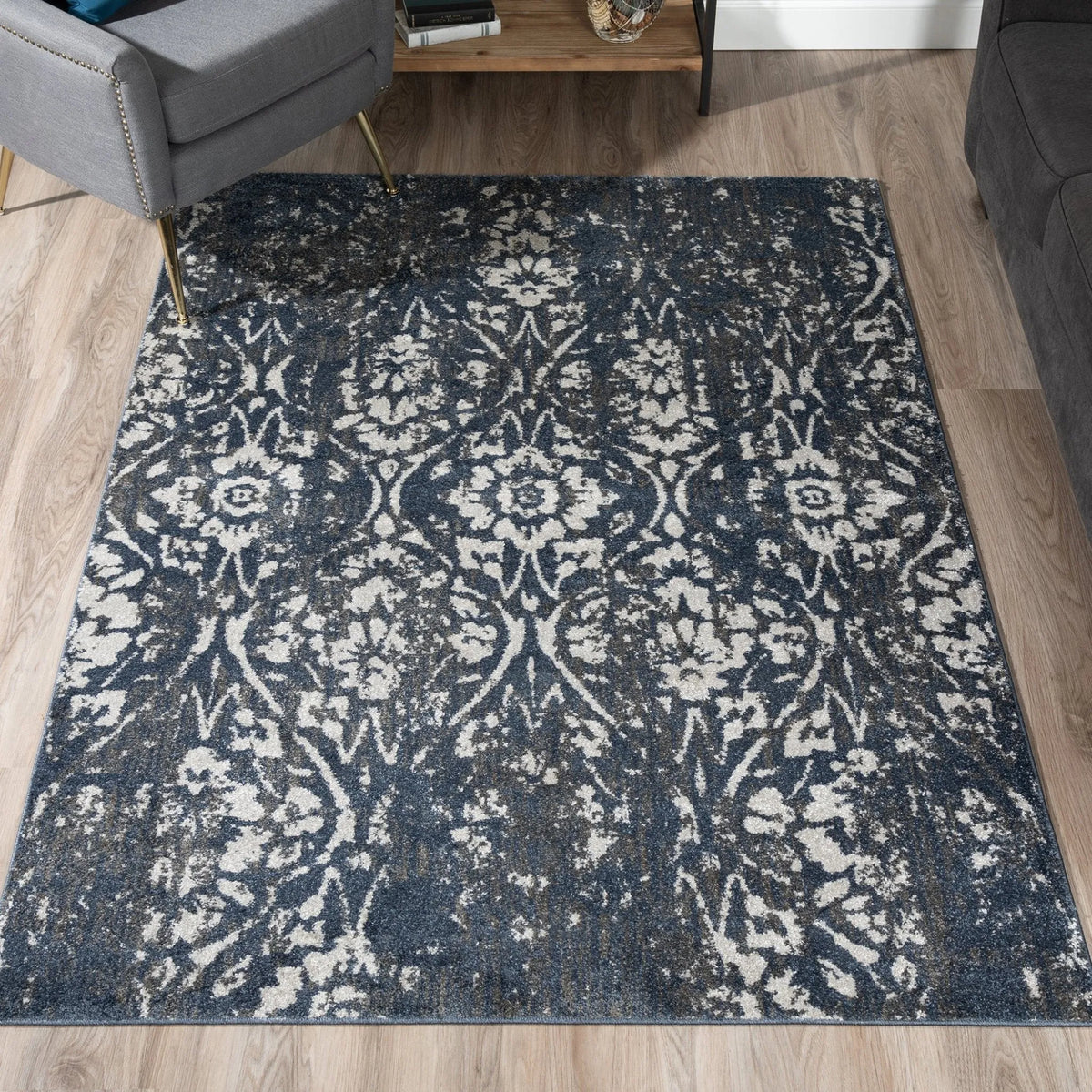 Gala GA3 Navy Rug - Rug & Home