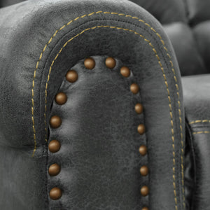 Baldwin Reclining Sofa Slate Gray