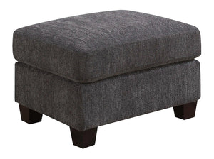 Clayton Ii Ottoman Charcoal Gray