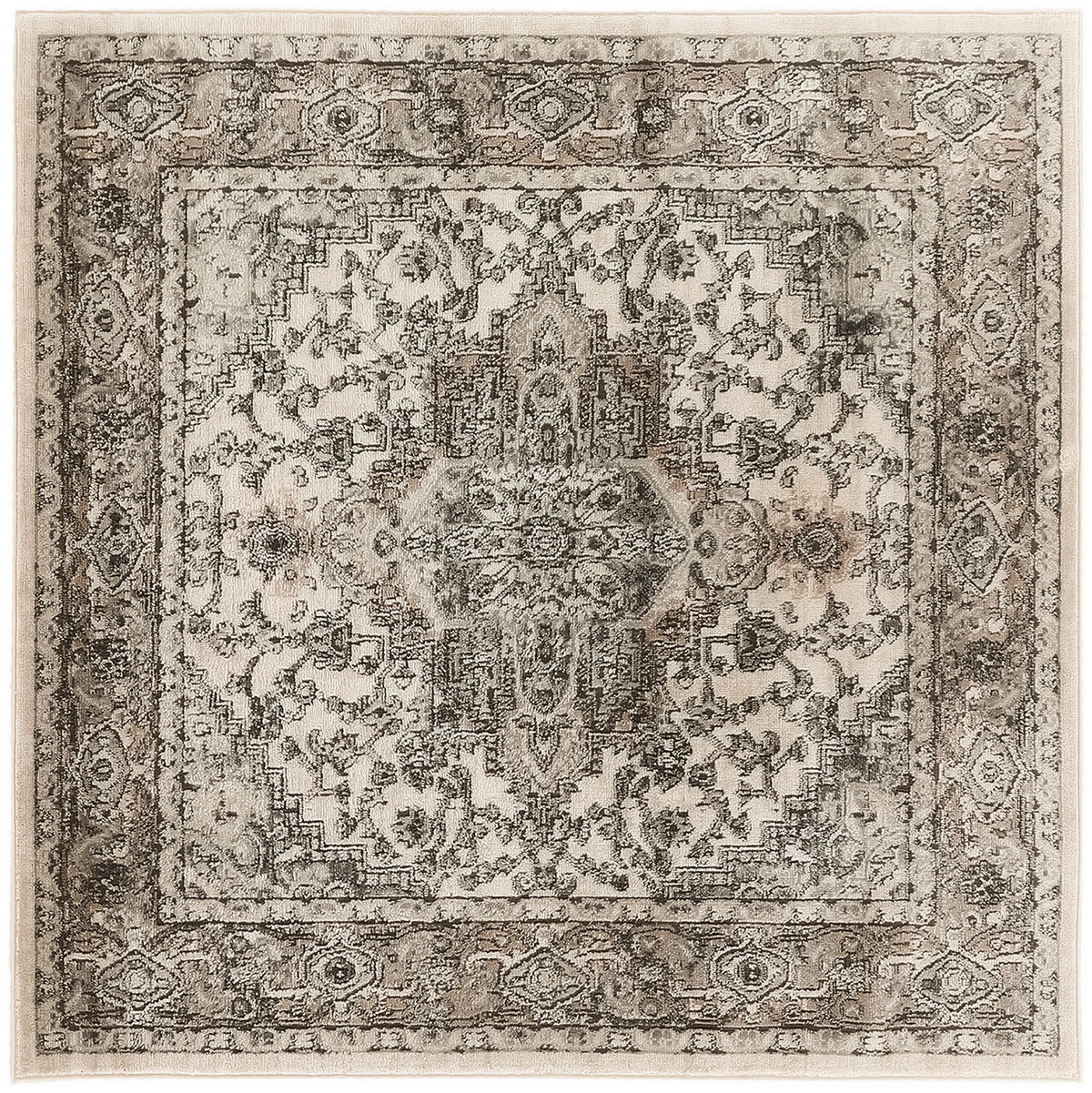 Quarry QUA05 Ivory Grey Rug