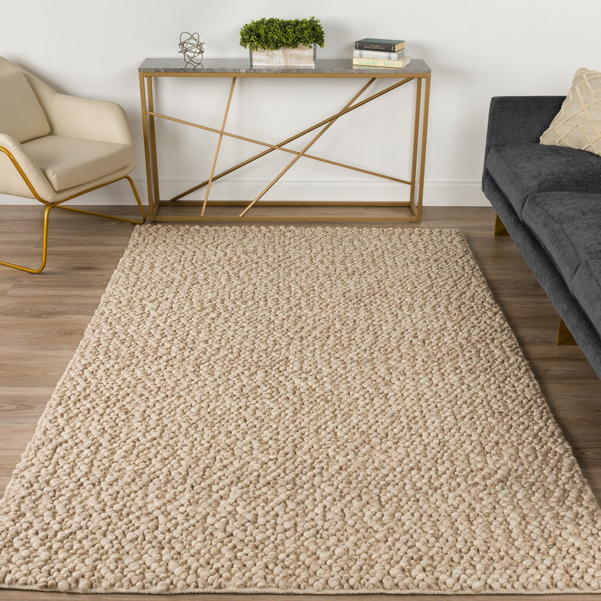 Gorbea GR1 Latte Rug - Rug & Home