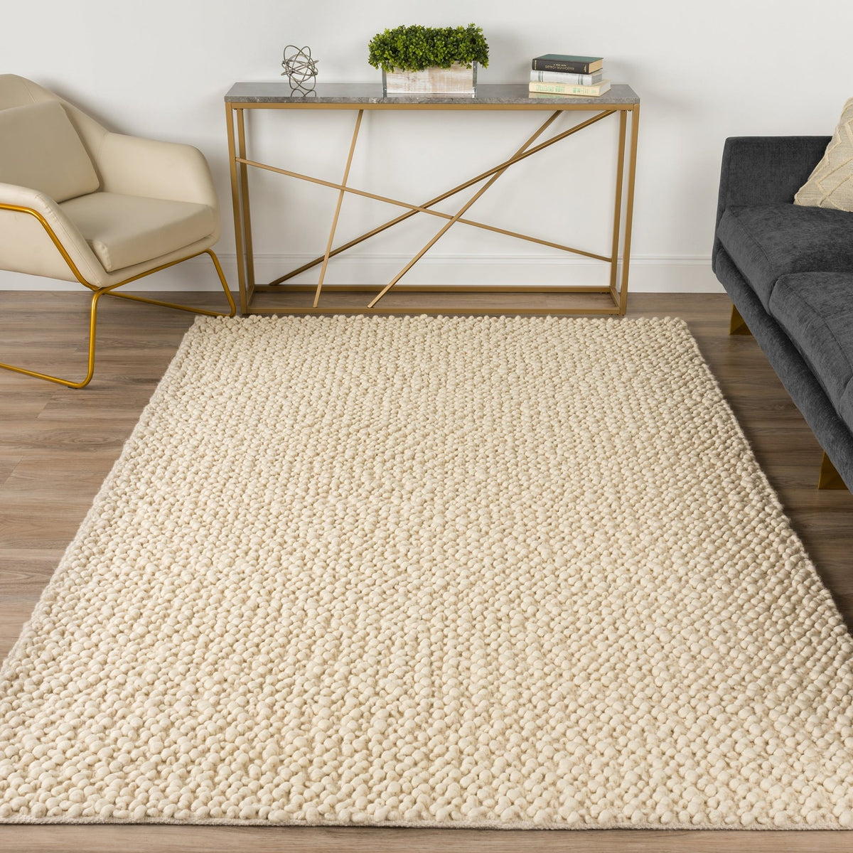 Gorbea GR1 Vanilla Rug - Rug & Home