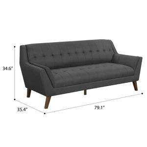 Binetti Sofa Charcoal Pebble