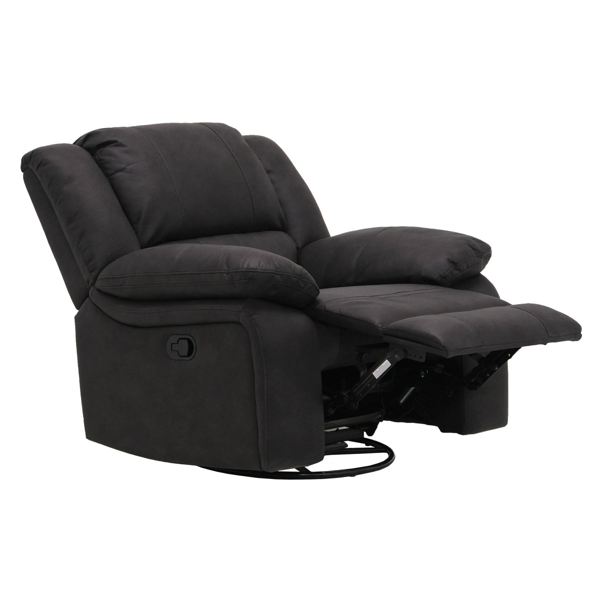 Navaro Swivel Gliding Recliner Black Licorice
