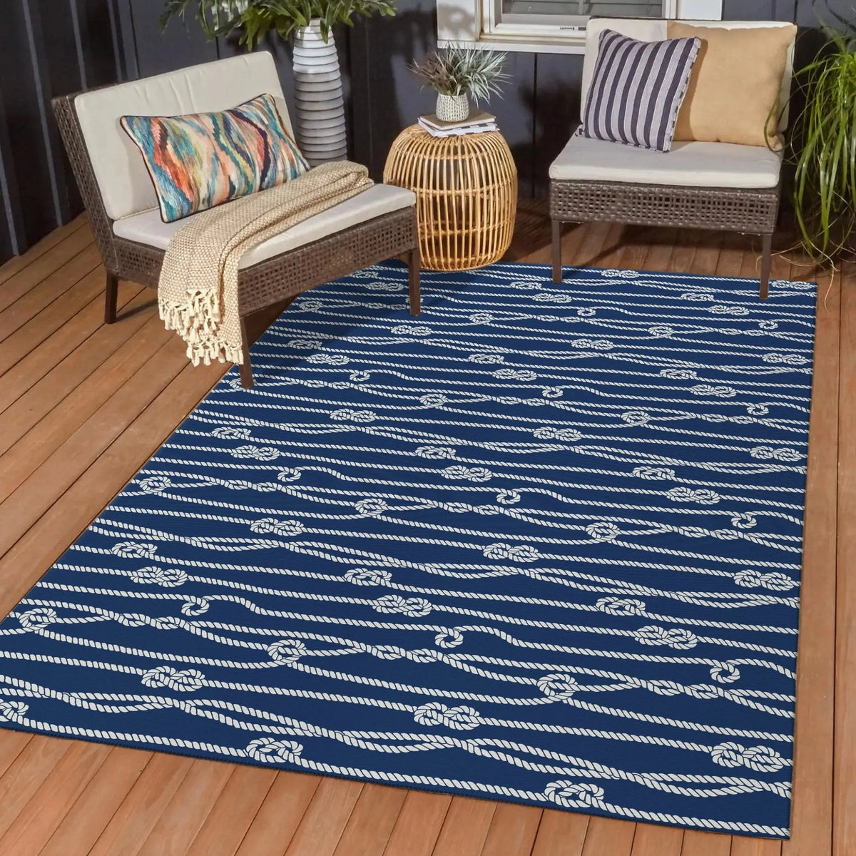 Harbor HA7 Navy Rug - Rug & Home