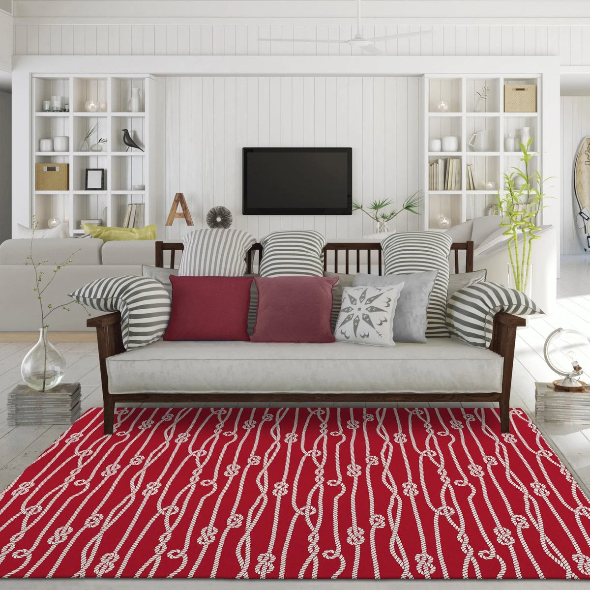 Harbor HA7 Red Rug - Rug & Home