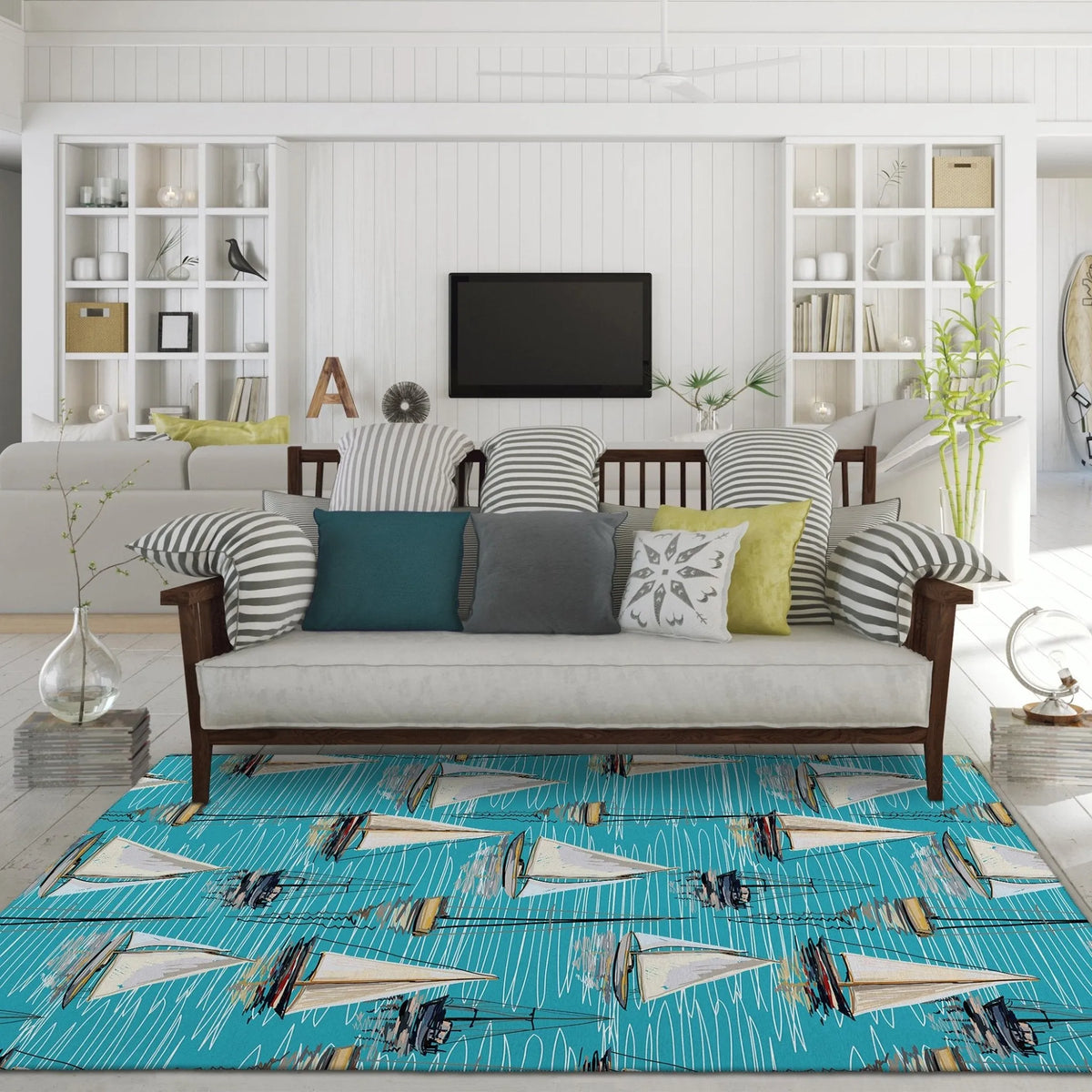 Harbor HA8 Teal Rug - Rug & Home