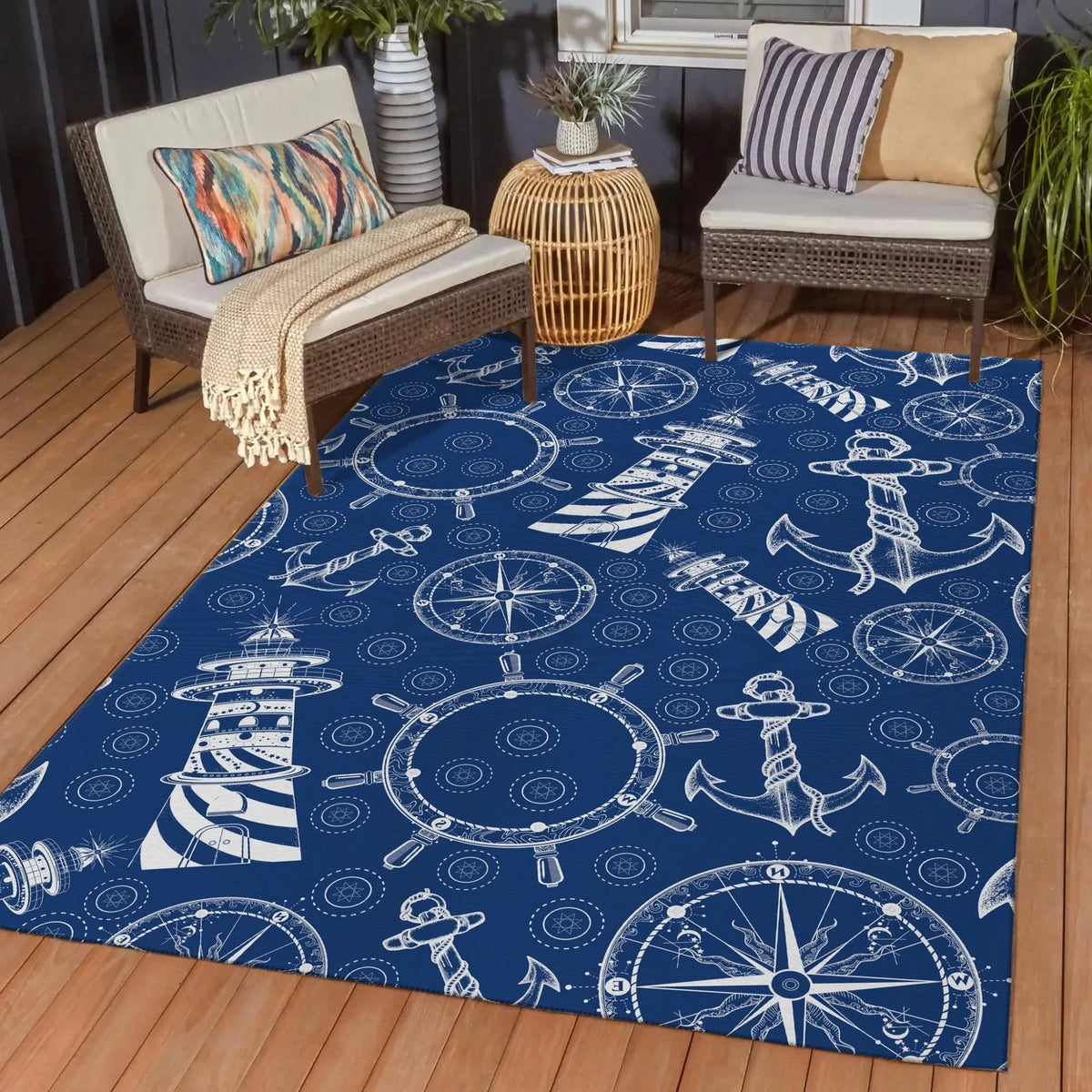 Harbor HA9 Navy Rug - Rug & Home