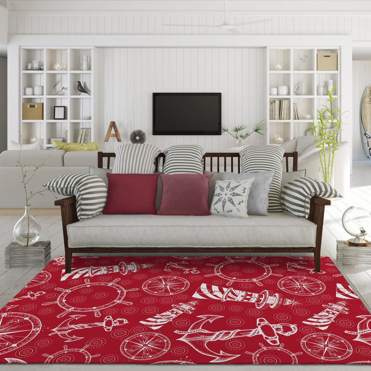 Harbor HA9 Red Rug - Rug & Home