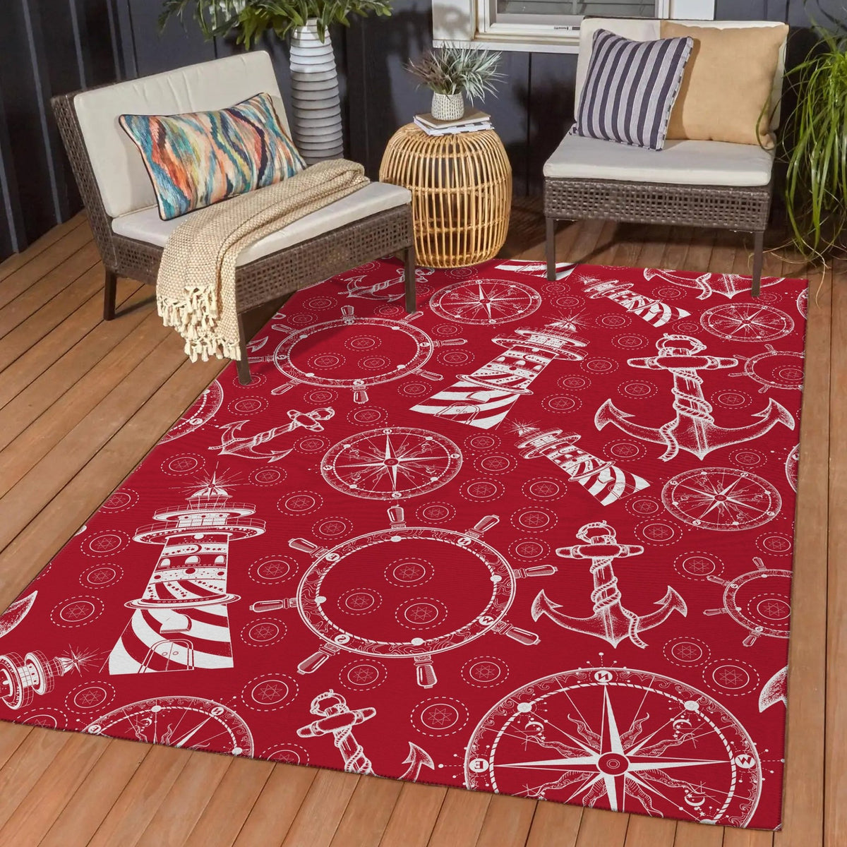 Harbor HA9 Red Rug - Rug & Home