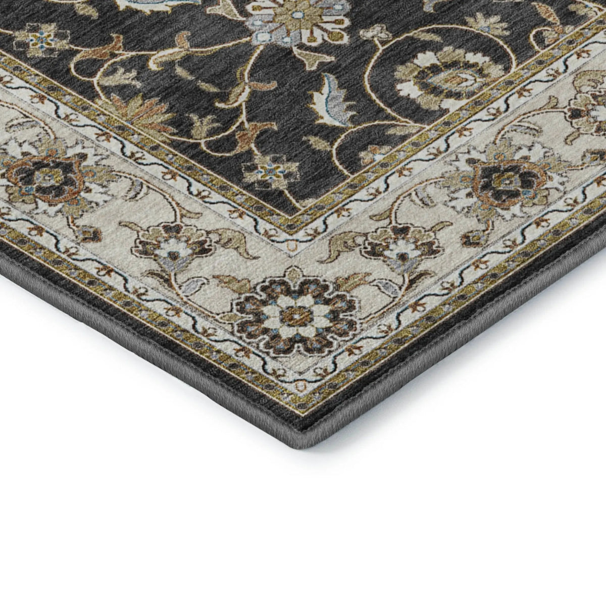 Hatay HY1 Black Rug - Rug & Home