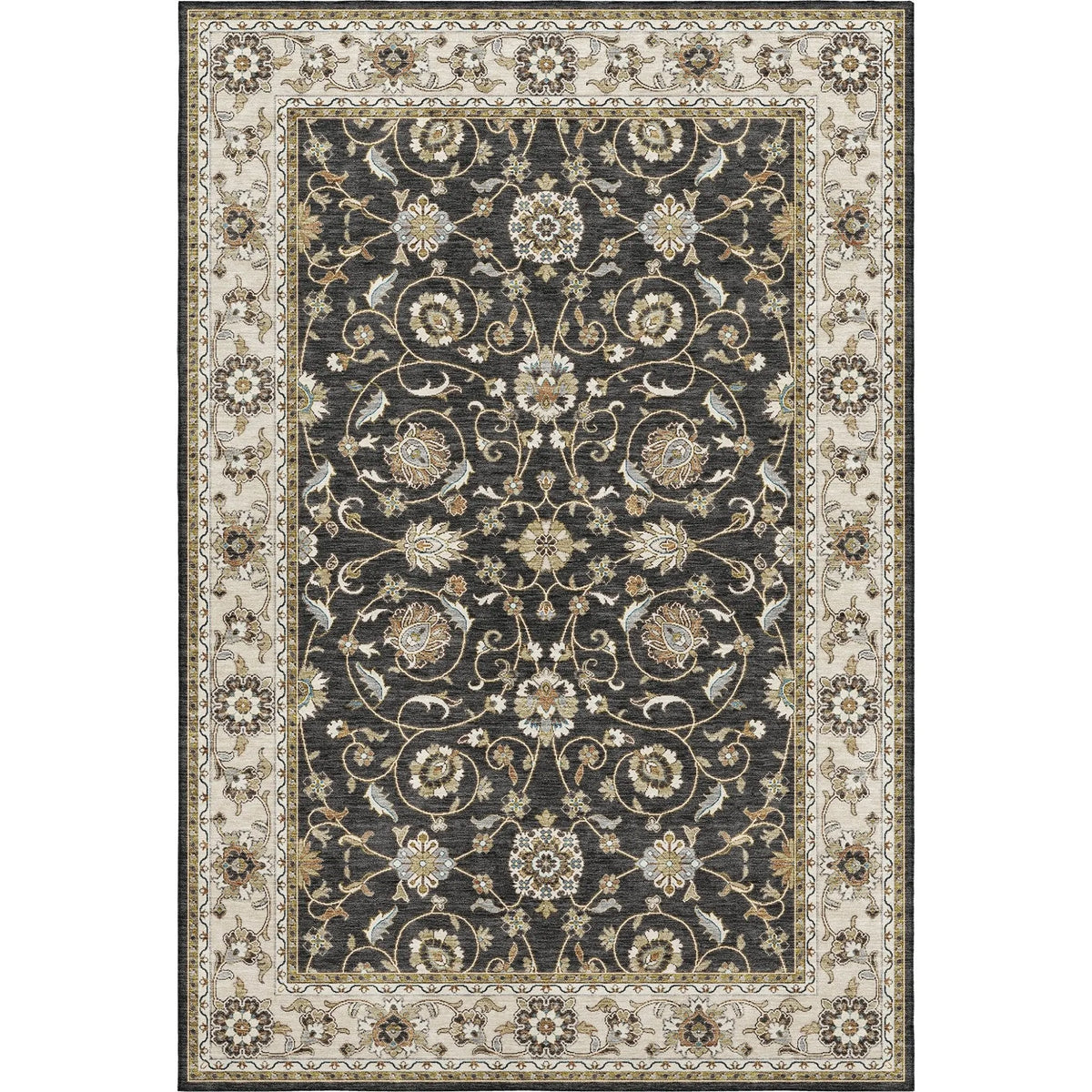 Hatay HY1 Black Rug - Rug & Home