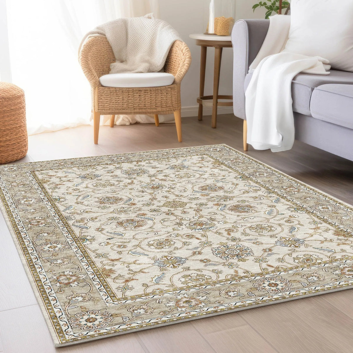 Hatay HY1 Ivory Rug - Rug & Home