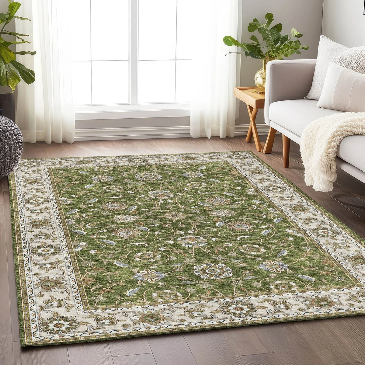 Hatay HY1 Olive Rug - Rug & Home