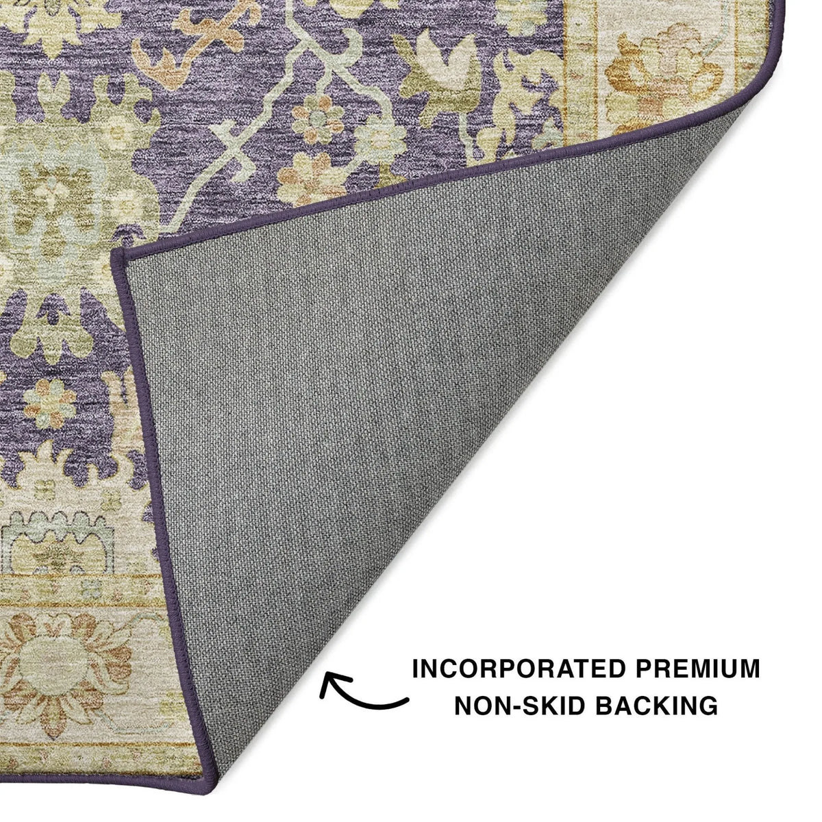 Hatay HY2 Eggplant Rug - Rug & Home