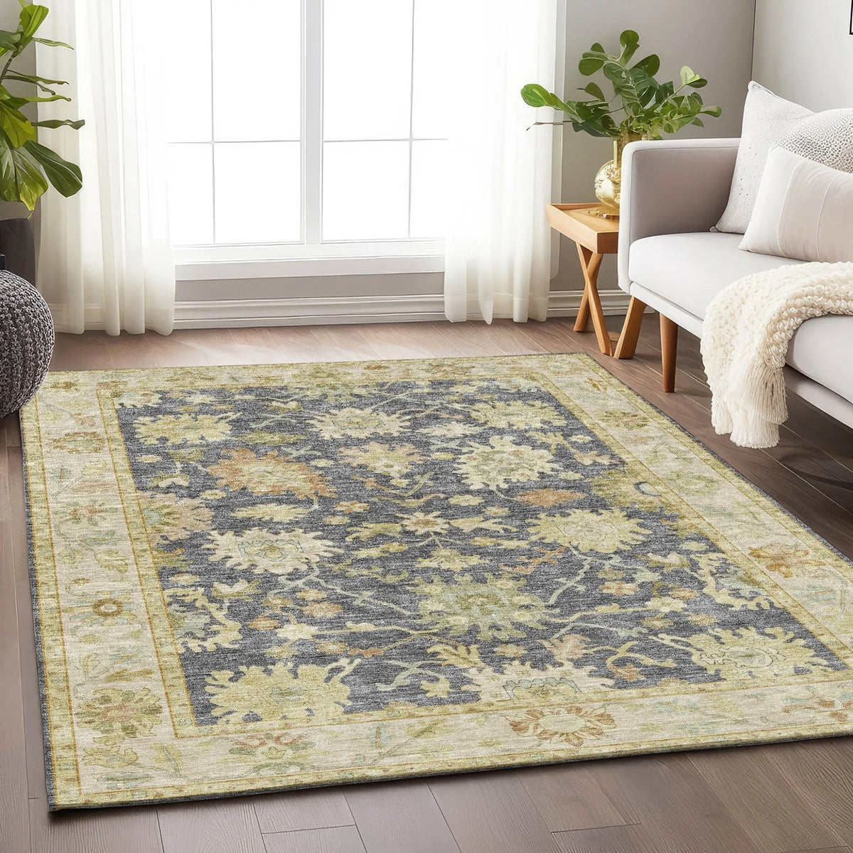 Hatay HY2 Grey Rug - Rug & Home