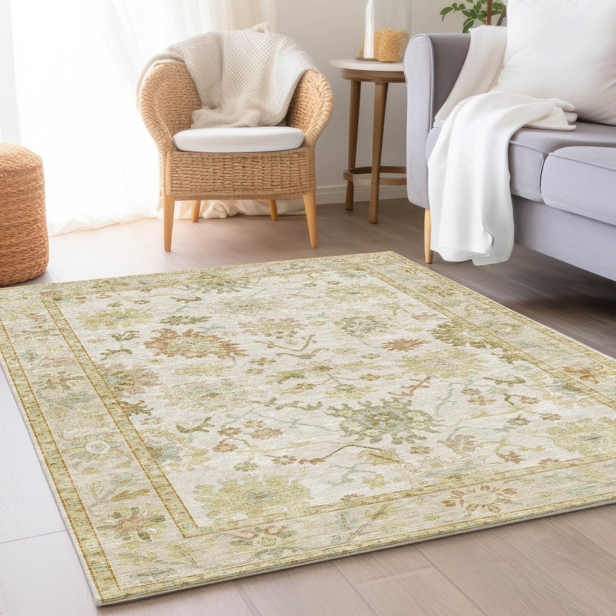 Hatay HY2 Ivory Rug - Rug & Home