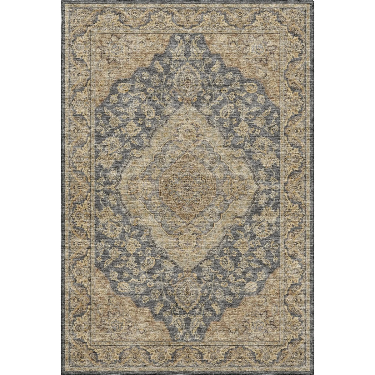 Hatay HY3 Charcoal Rug - Rug & Home