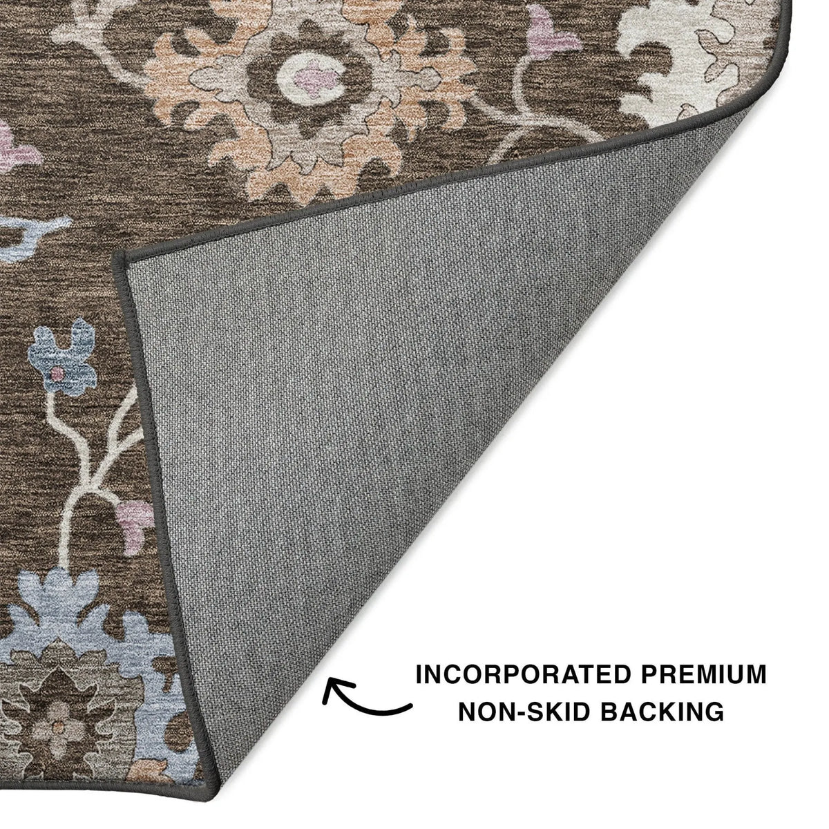 Hatay HY4 Chocolate Rug - Rug & Home