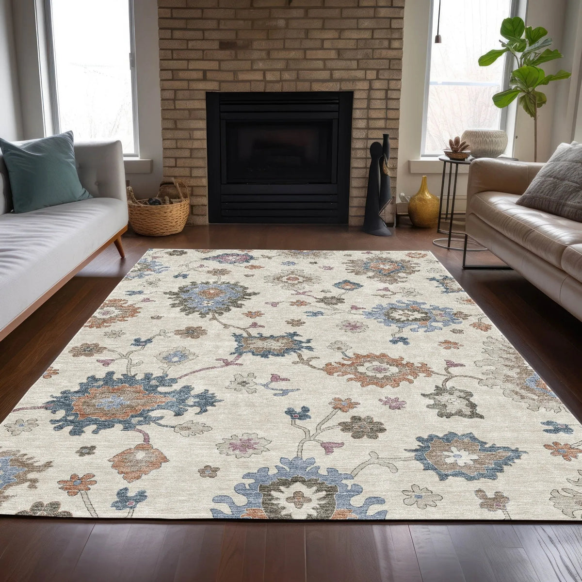 Hatay HY4 Ivory Rug - Rug & Home