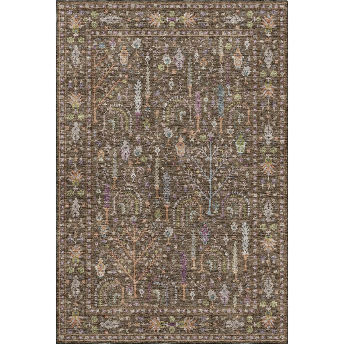 Hatay HY5 Brown Rug - Rug & Home