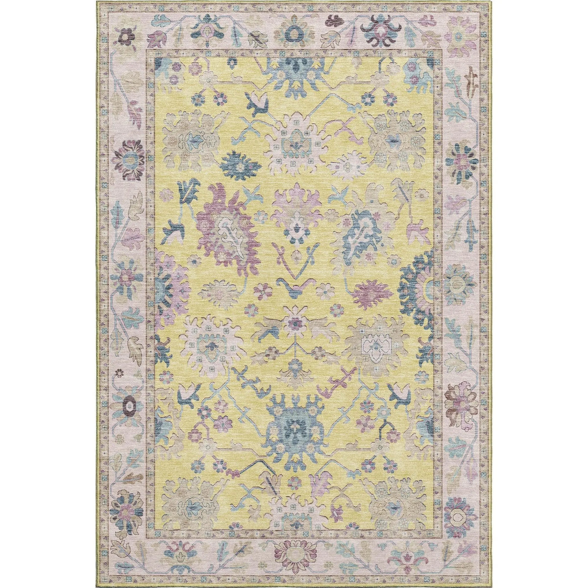 Hatay HY7 Yellow Rug - Rug & Home