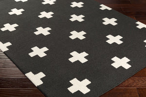 Hilda HDA-2391 Black / White Rug