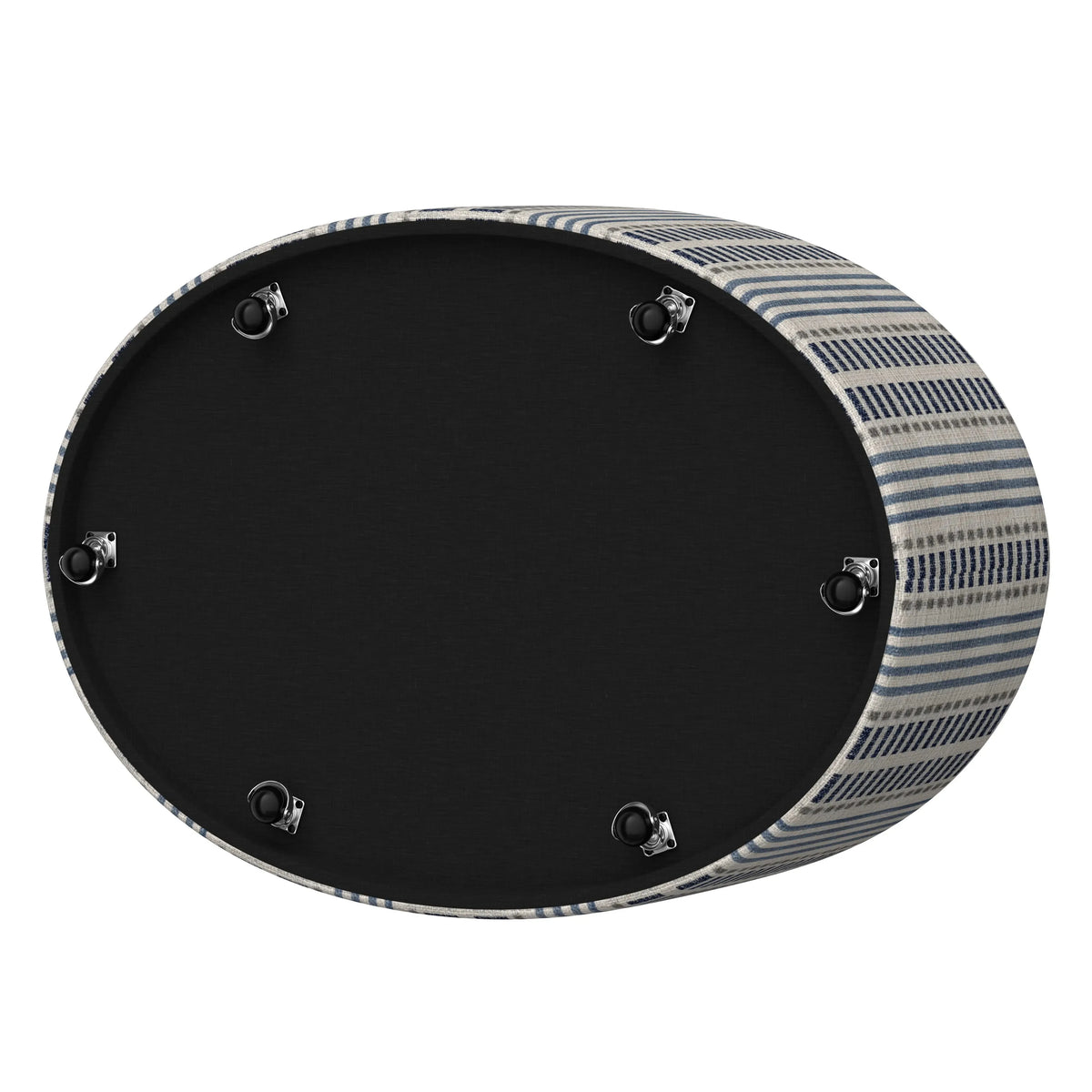 Casey Reversible Tray Top Storage Ottoman Old Town Stripe