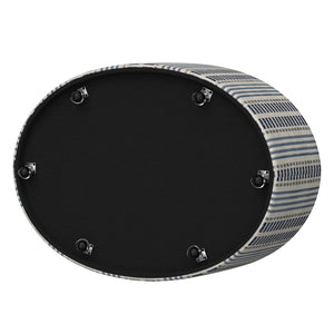 Casey Reversible Tray Top Storage Ottoman Old Town Stripe