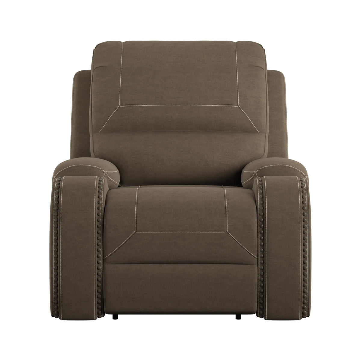 Adrian Swivel Gliding Recliner Walnut Brown