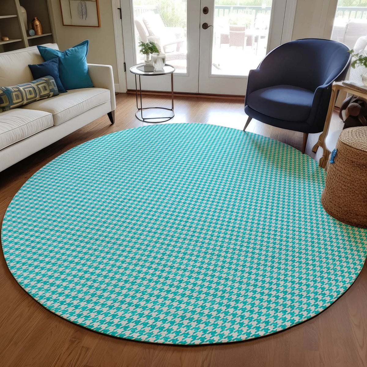 Hinton HN1 Aqua Rug - Rug & Home