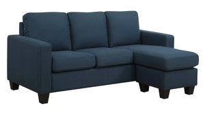 Nix Reconfigurable Chaise Sectional Marine Blue