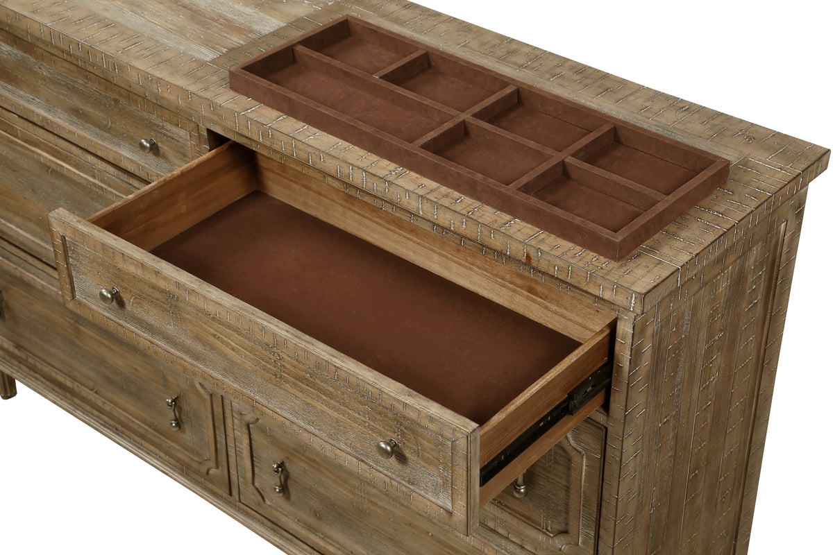 Interlude 6-Drawer Dresser Sandstone Buff