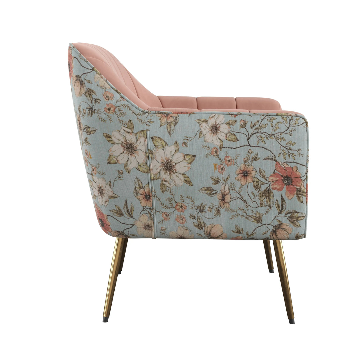 Ophelia Accent Chair Rose With Floral Print