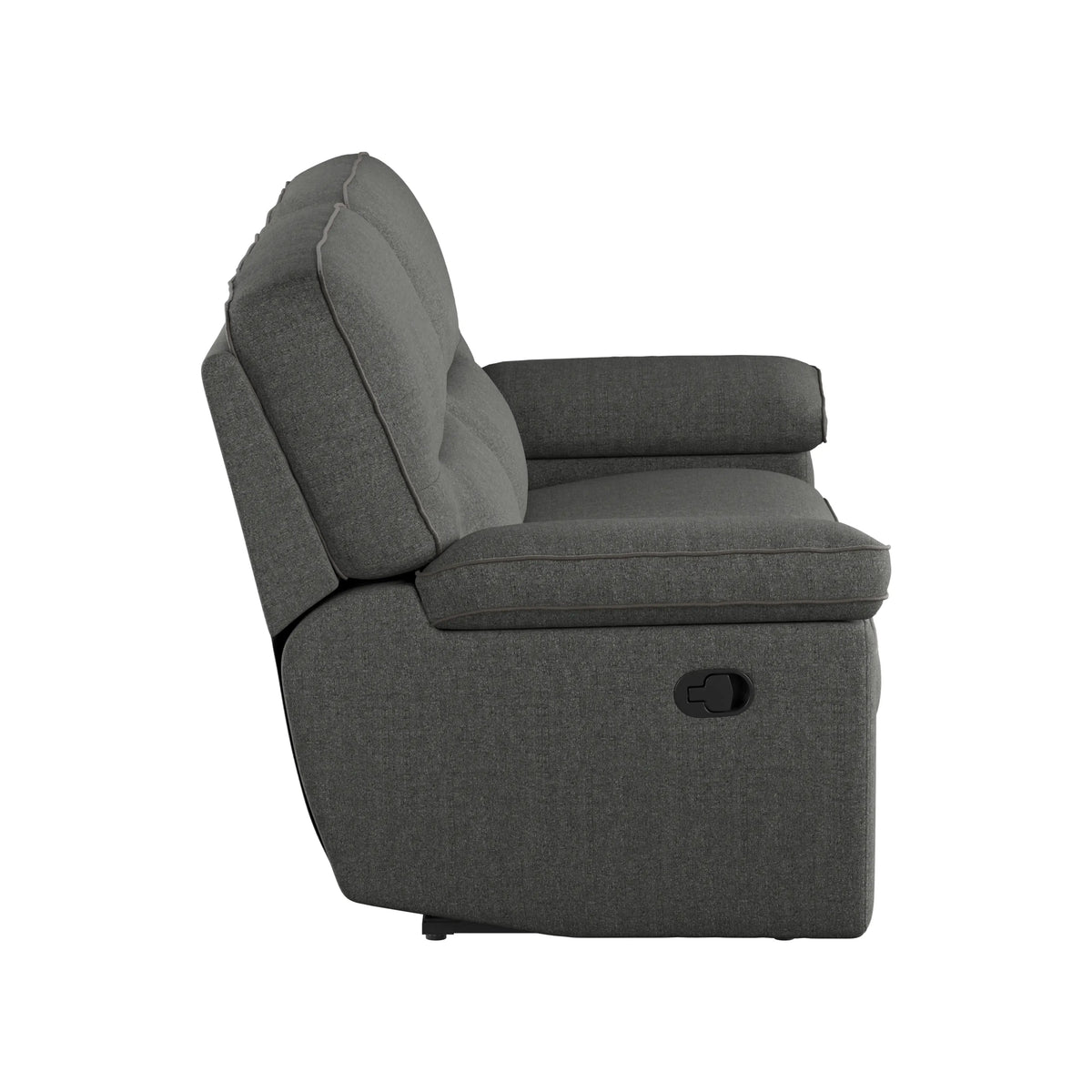 Alberta Modular Reclining Loveseat Charcoal Gray