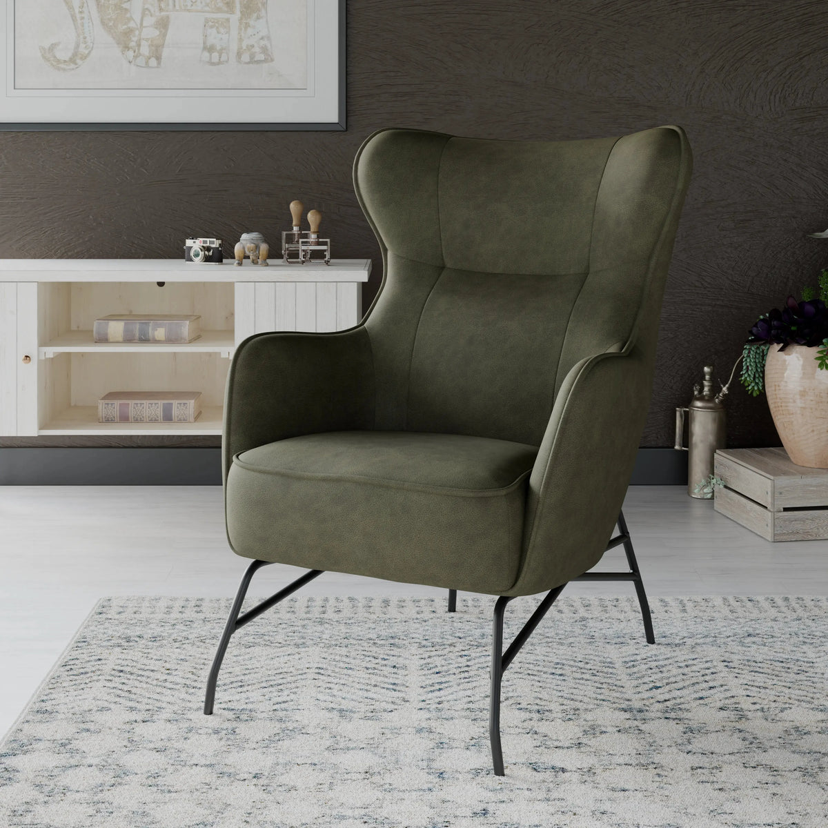 Franky Accent Chair Forest Stone