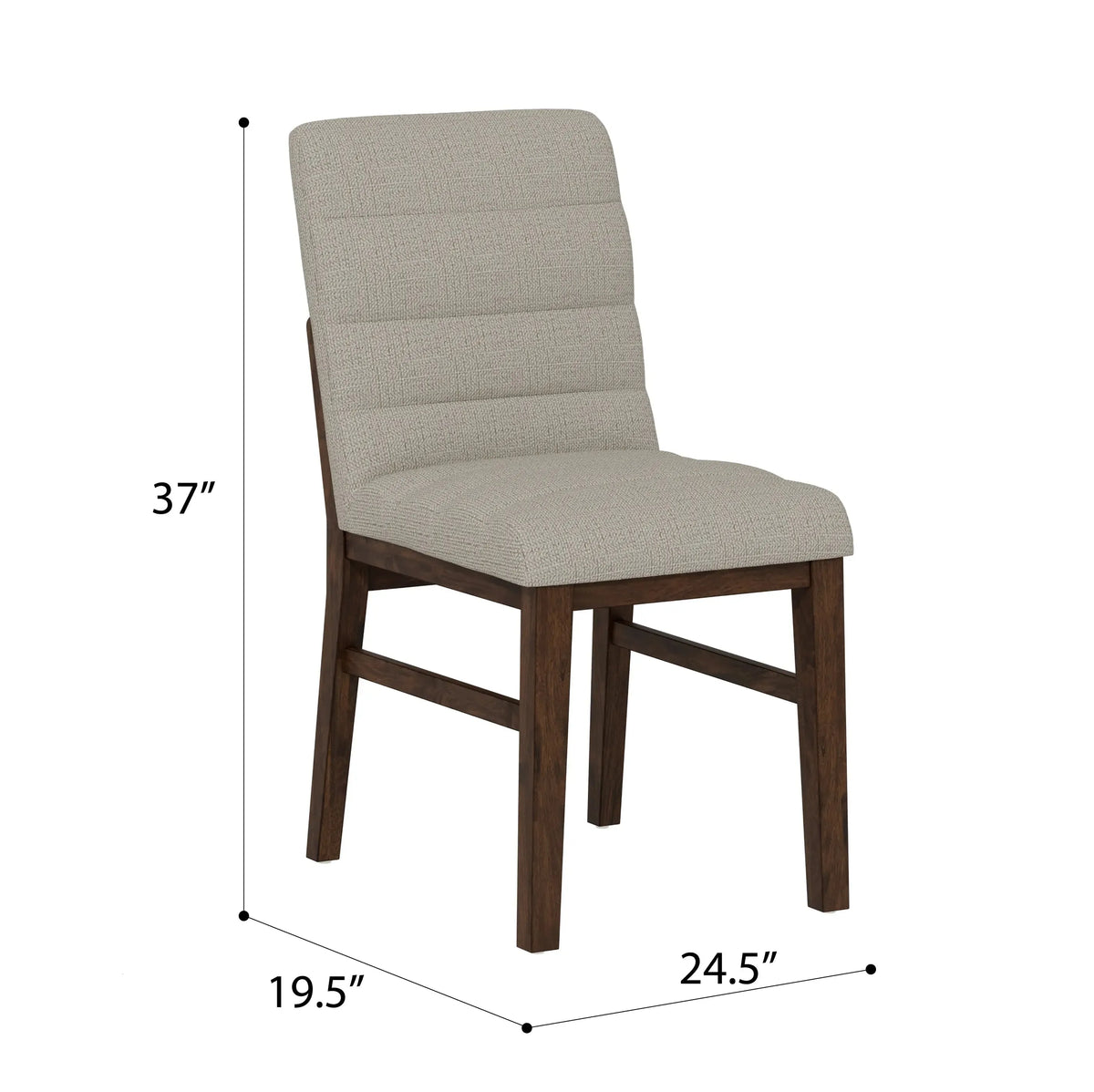 Ronan Upholstered Side Chair Rich Brown