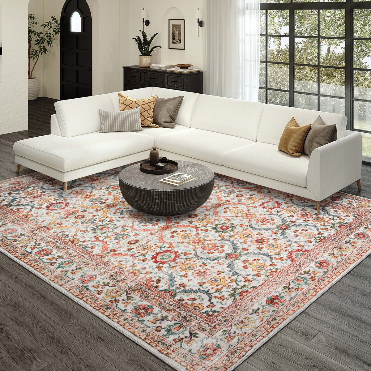 Jericho JC1 Ivory Rug - Rug & Home