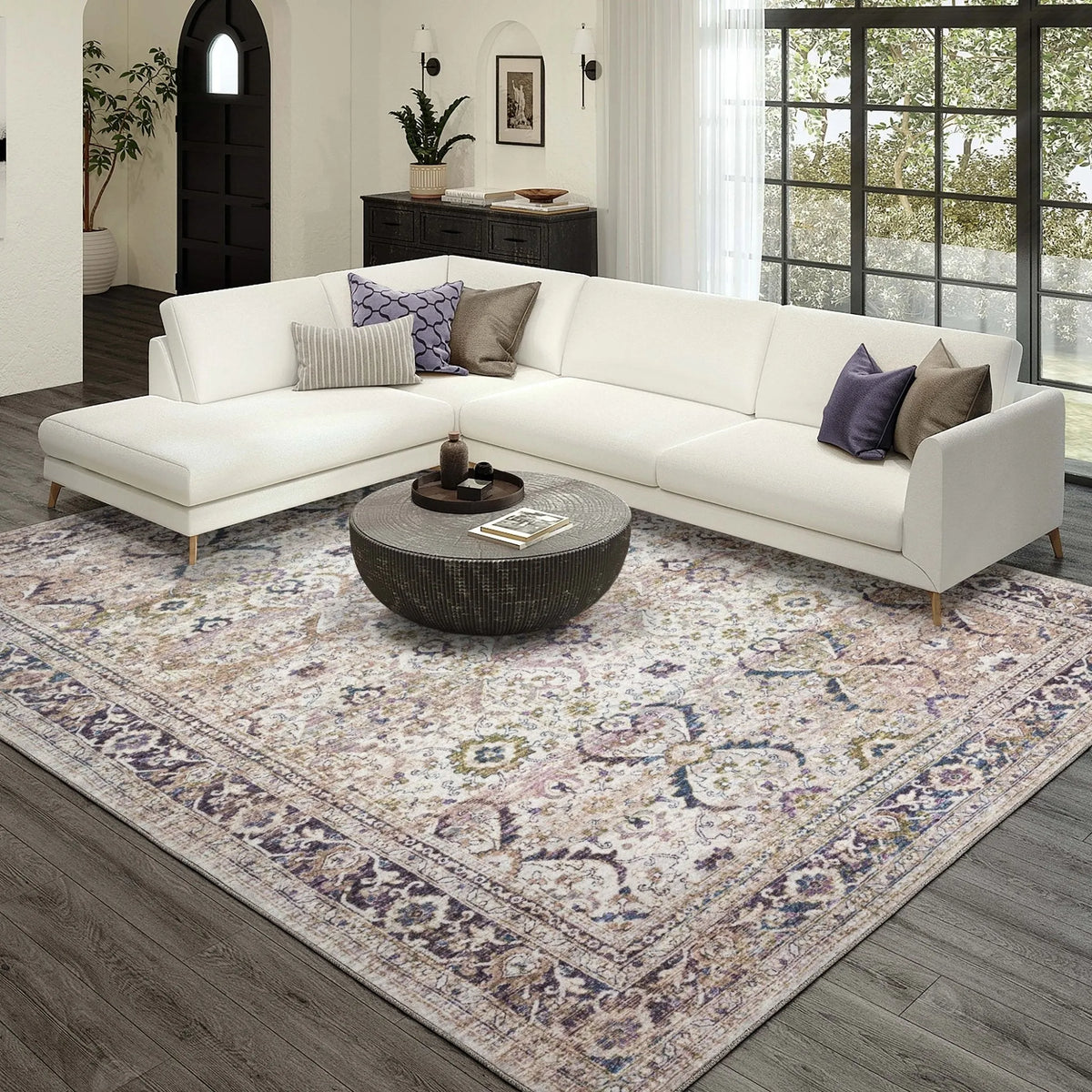 Jericho JC1 Oyster Rug - Rug & Home