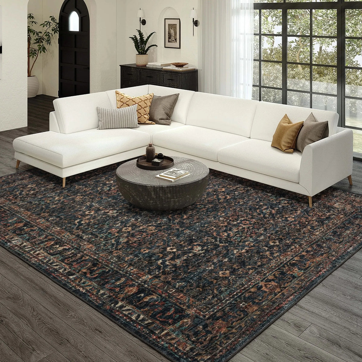 Jericho JC10 Midnight Rug - Rug & Home