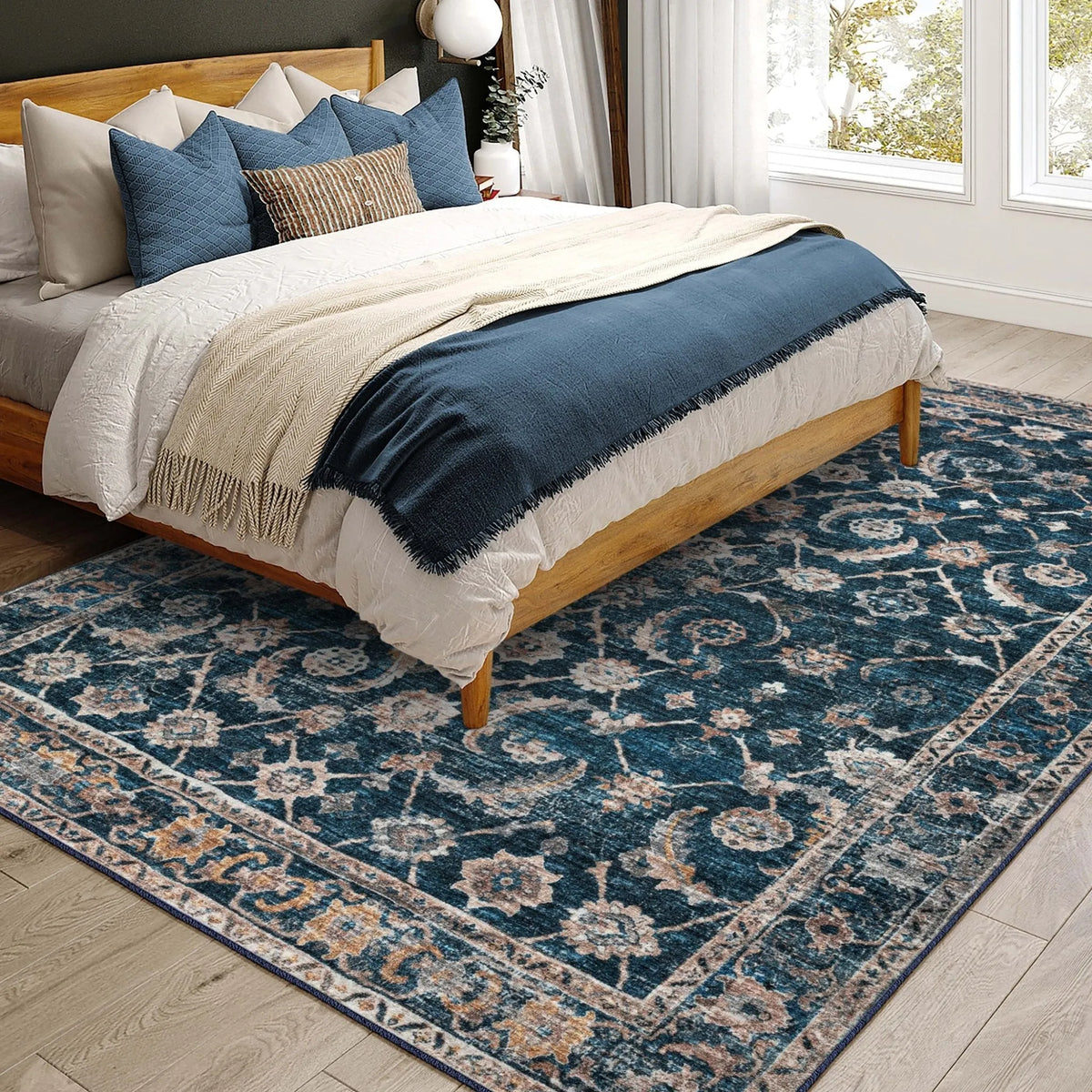 Jericho JC4 Navy Rug - Rug & Home